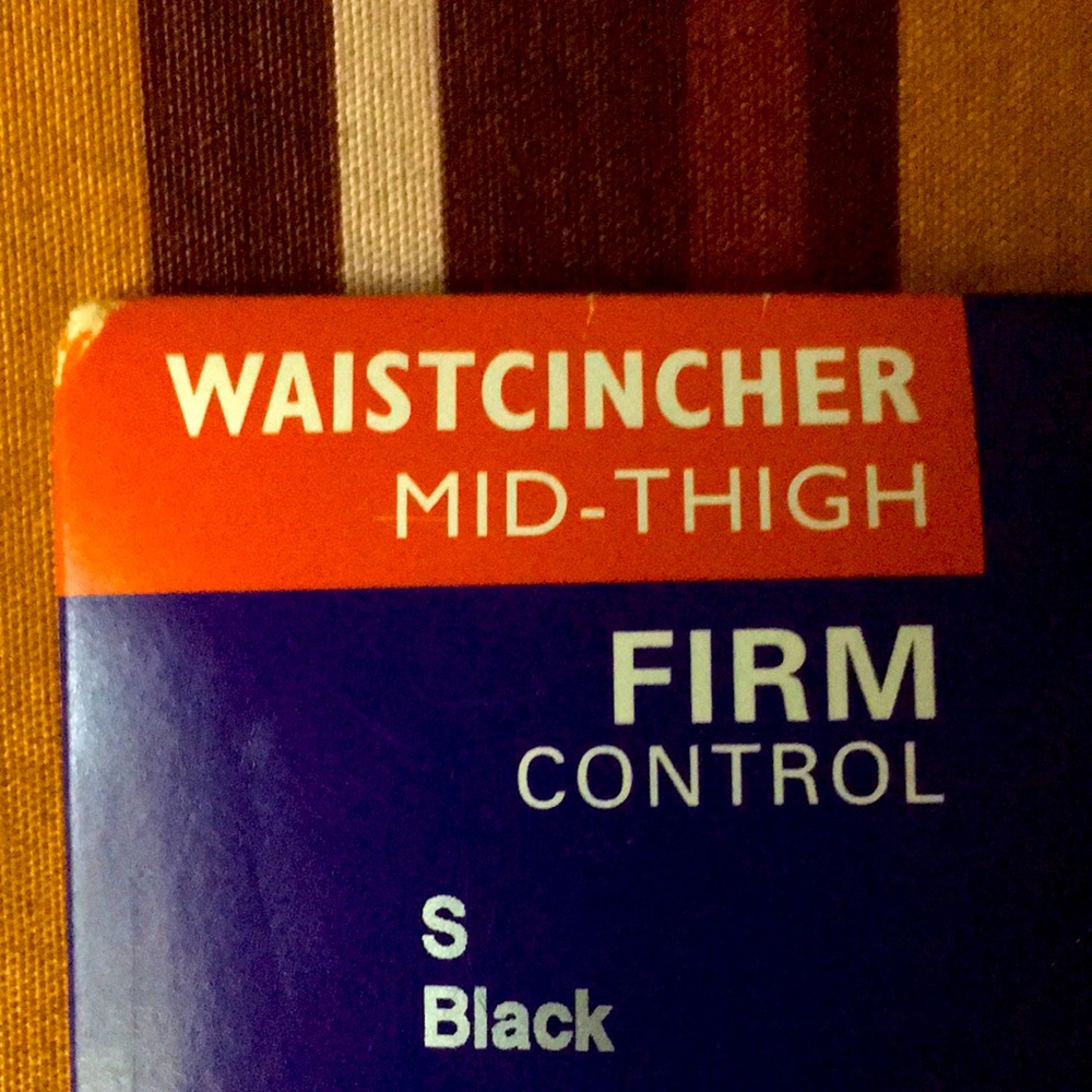 Waist Cincher / Girdle firm control mid-thigh in black